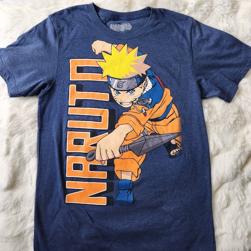 Naruto Navy Blue Orange Tee T-Shirt XL